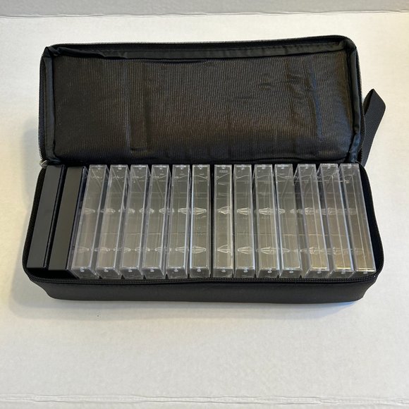 Case Logic cassette tape storage/carrying case with 15 empty cassette cases-Blk - Picture 7 of 11